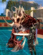 Lady Jilehr being a good Minion Master, Feeding Golem
