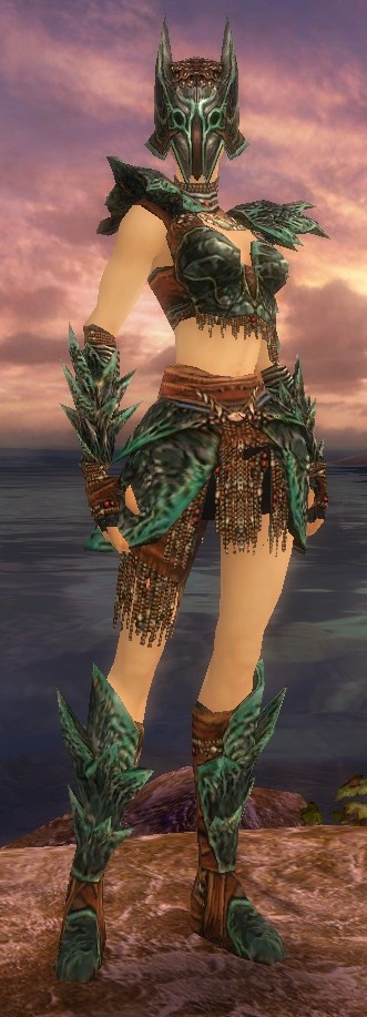 Ishtar Dressed in Luxon Armor w/ Kurzick Helm