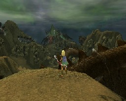 Marlie Skye Overlooking Dragon Mountain in Underworld