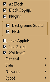 Main menu 0.1.7