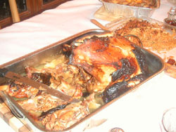 Thanks to Flo for this delicious-looking picture of a half-eaten turkey