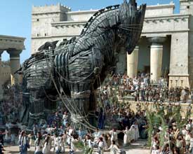 A screenshot from the upcoming motion picture "Troy"
