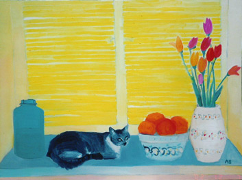 Cat on Window Sill