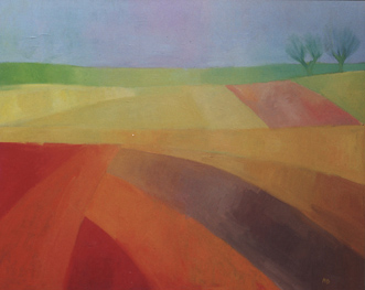 Polish Landscape with Willows