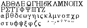 Greek Fonts
