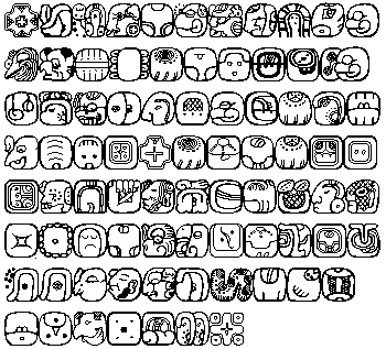 Translated Mayan Glyphs