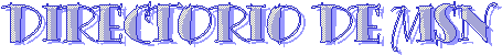 DIRECTORIO DE MSN