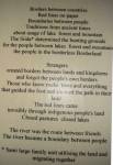 Border poem