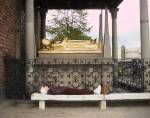Marghe slept beneath a sleeping King Gustav XII