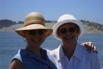 Beth and Marghe on the beach