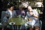 The crew breakfasts