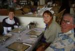 Marghe, Sunny and Vic at lunch.