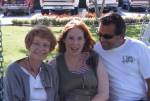Marghe, Sunny and Gary on a swing.