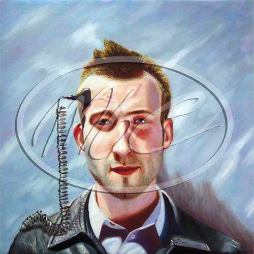 tea time, oil on canvas cm.60x60