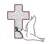Cross and Dove Tile Background
