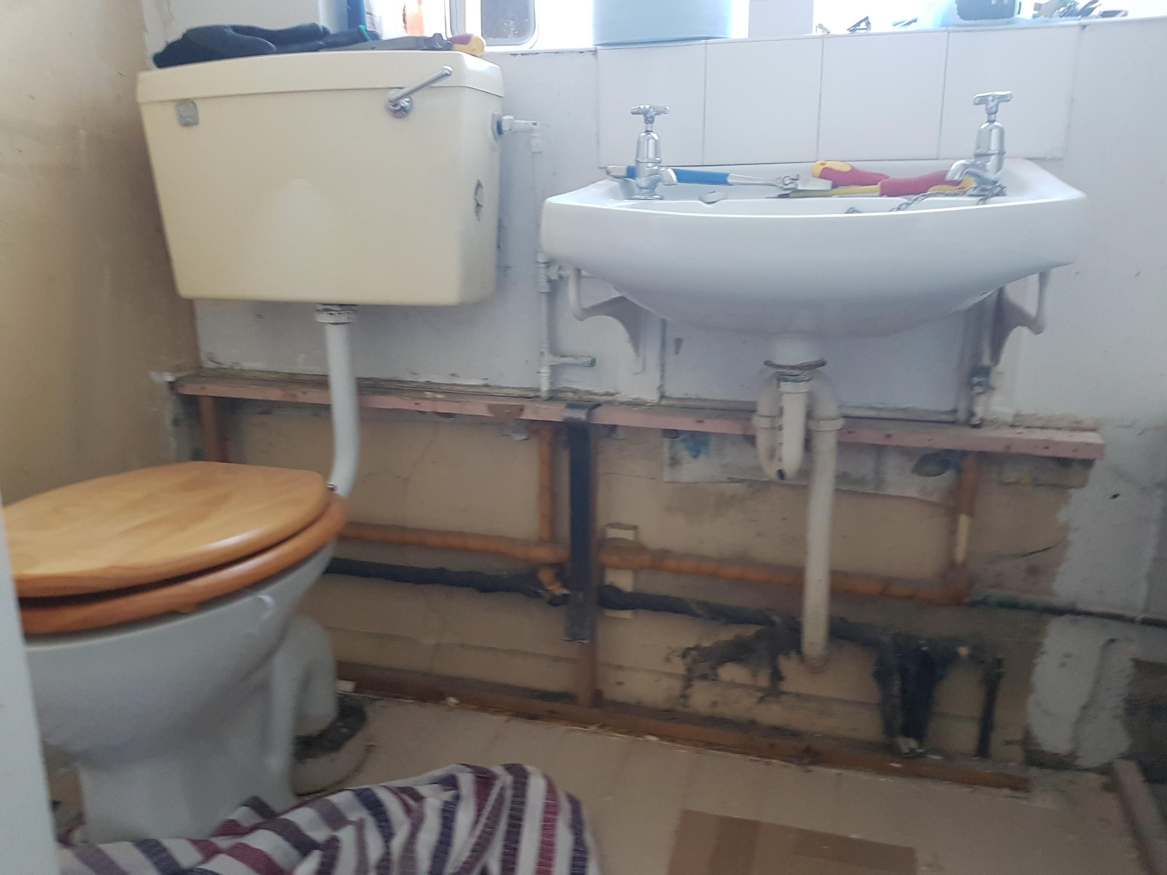 toilet before