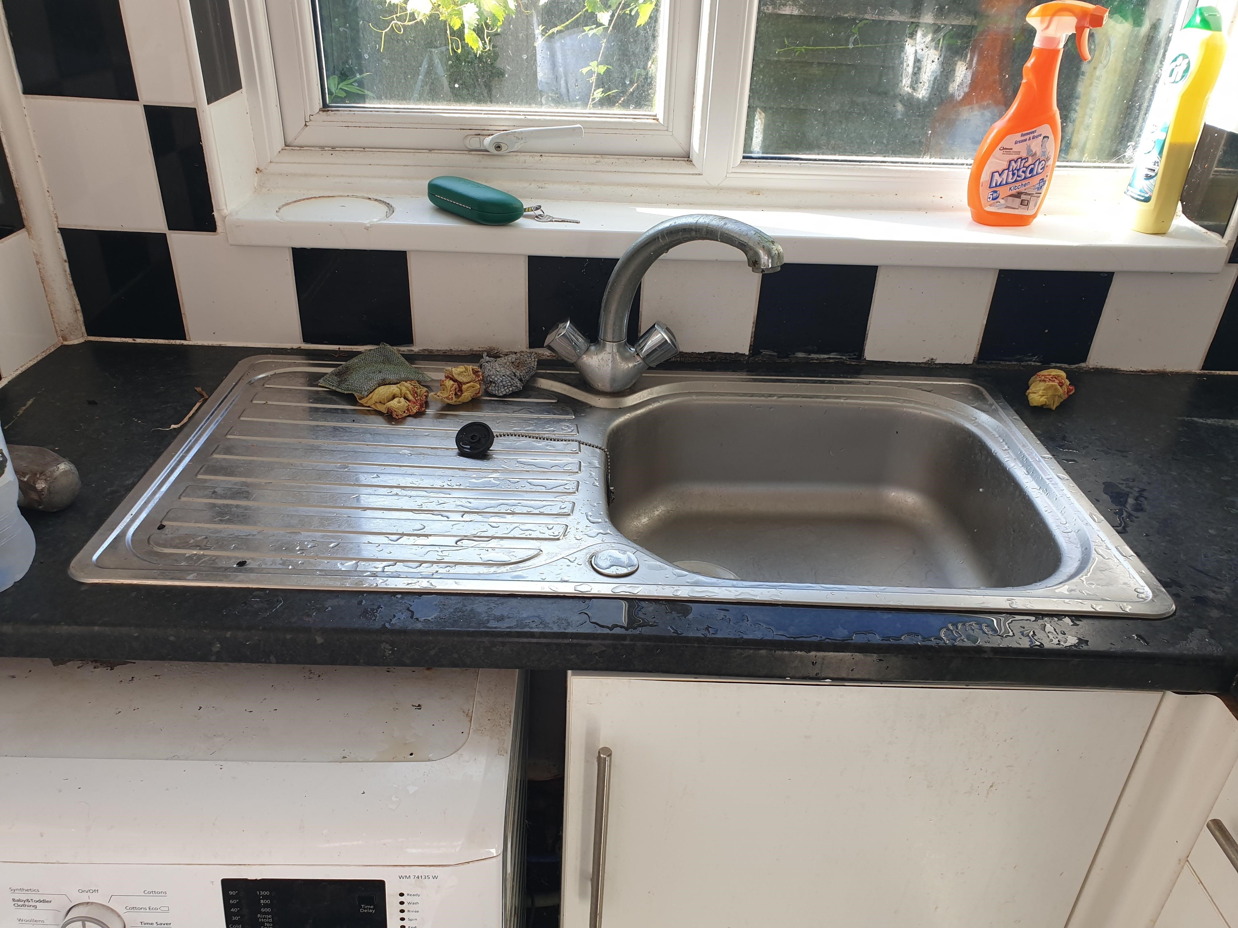 kitchen sink before
