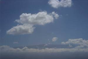 Haleakela through the clouds