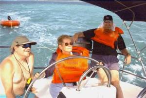 Marghe sails, Paul observes, Captain Marty teaches