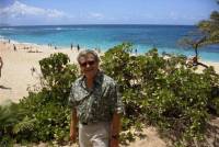I am on Sunset Beach, Northeast Oahu