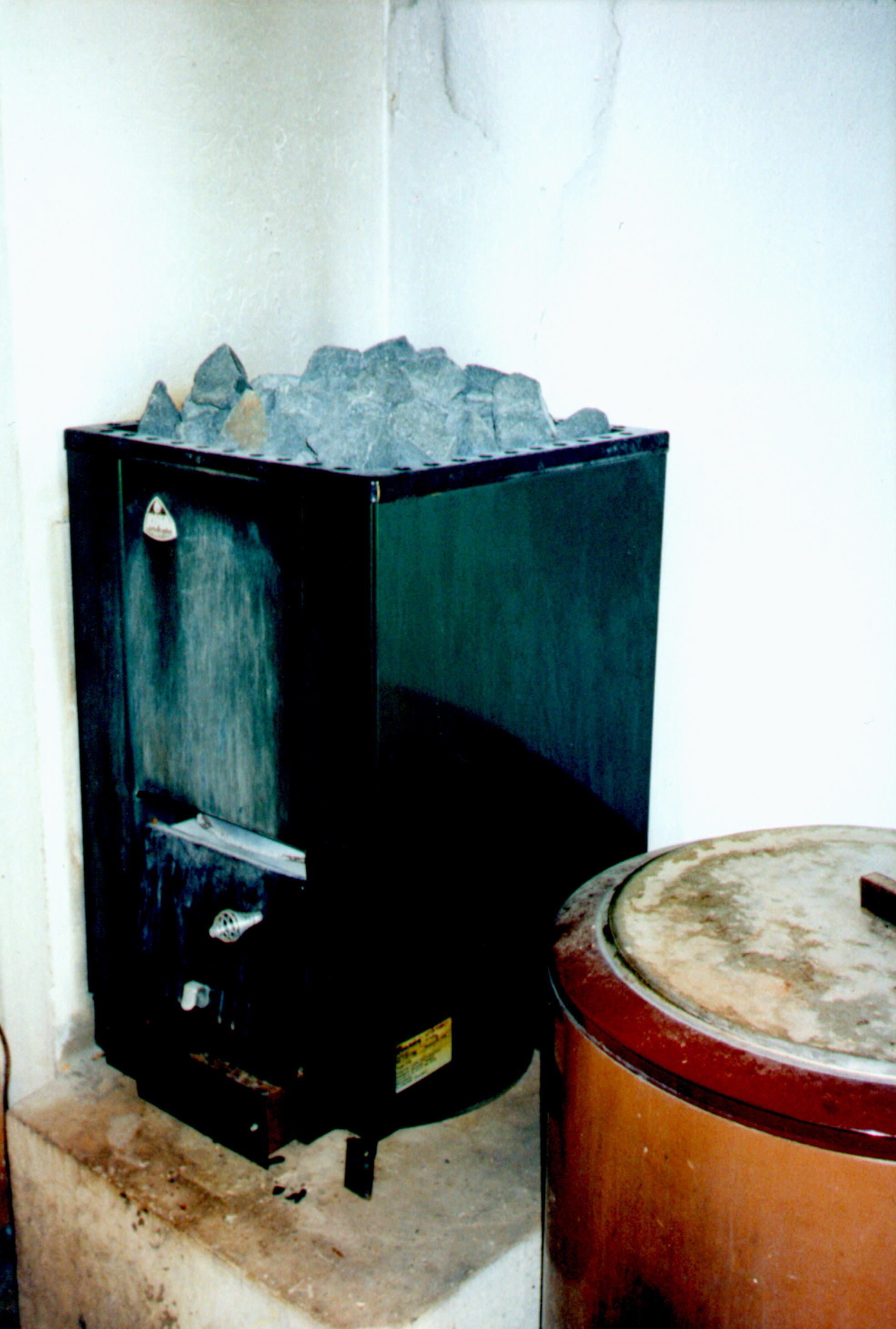 Sauna fire.