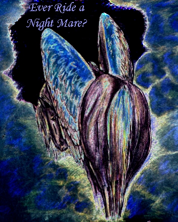 Some times, when life is crazy, you feel like you're riding a night mare.