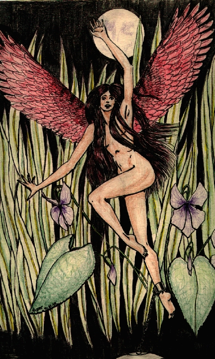 Fae Trap, Crayon & Colored Pencil, October 24, 1989
