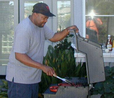Ralph Kindred at the 2001 Book Exchange and BBQ