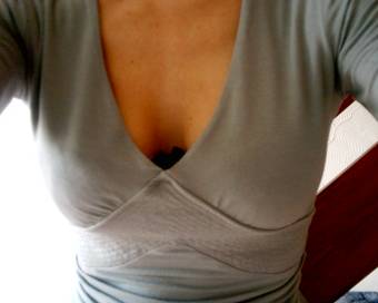 Clothed cleavage at 4 months 