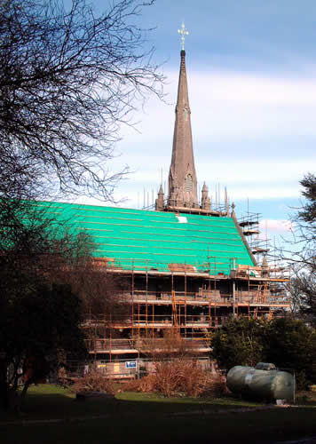 Chapel repairs, early 2003