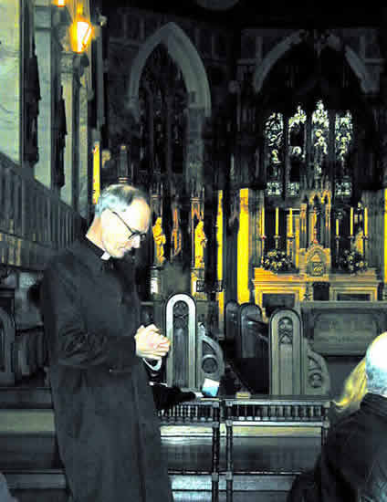 Canon Bill Anderson closes the AGM with a prayer