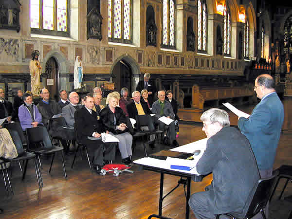 John Adams addresses the meeting