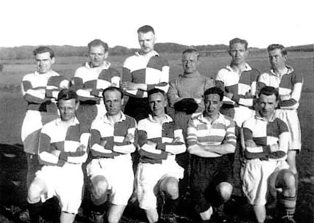 Staff football team from the mid-1940s