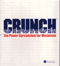 Crunch - first Mac spreadsheet by Paladin (Visicorp)