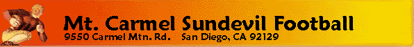 Mt. Carmel Sundevil Football