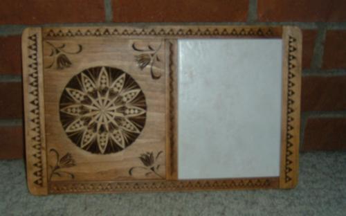 This is a basswood serving tray.