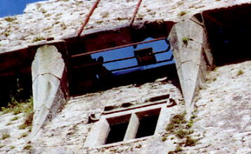 The Blarney Stone from the bottom