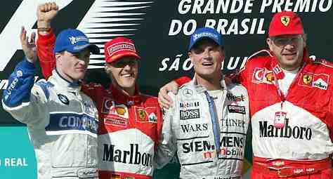 Coulthard On The Podium - McLaren Star