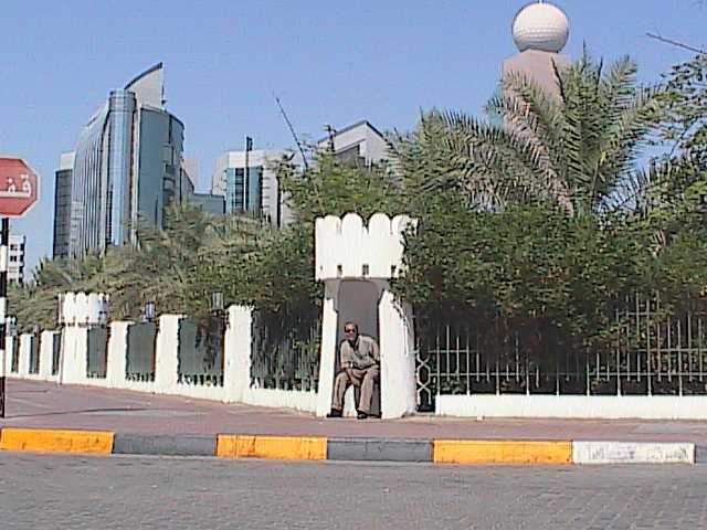 The sign in arabic says STOP - duh .. 