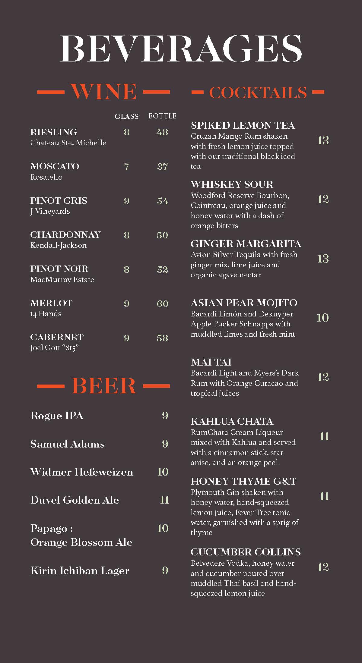 Menu Page 4