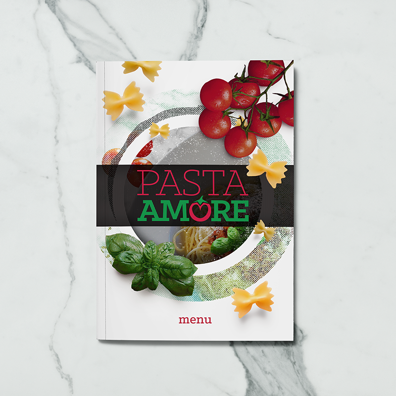DINING MENU FOR PASTA AMORE RESTAURANT