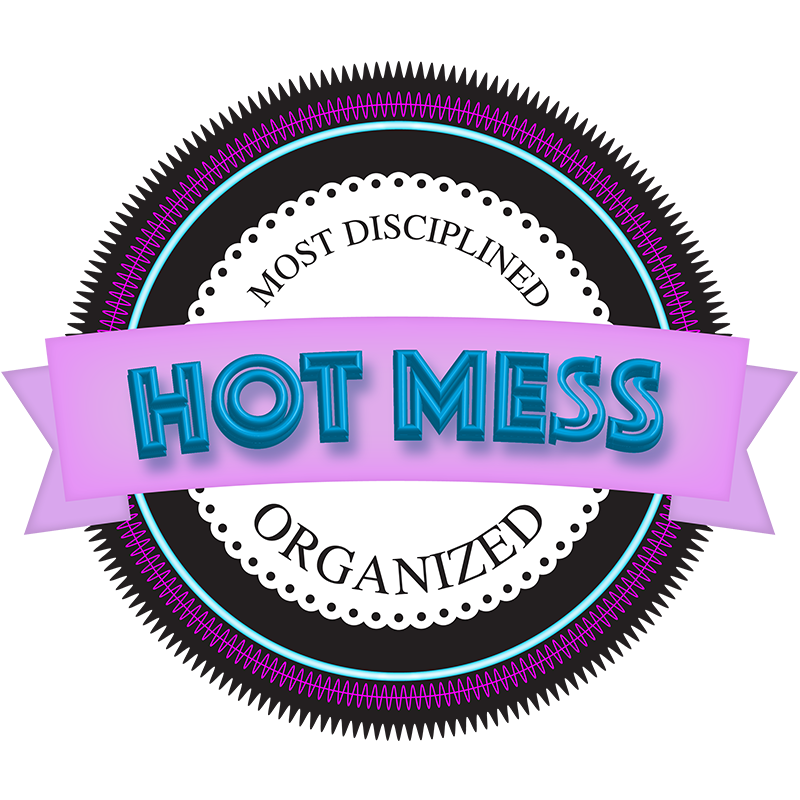 HOT MESS BADGE GRAPHIC