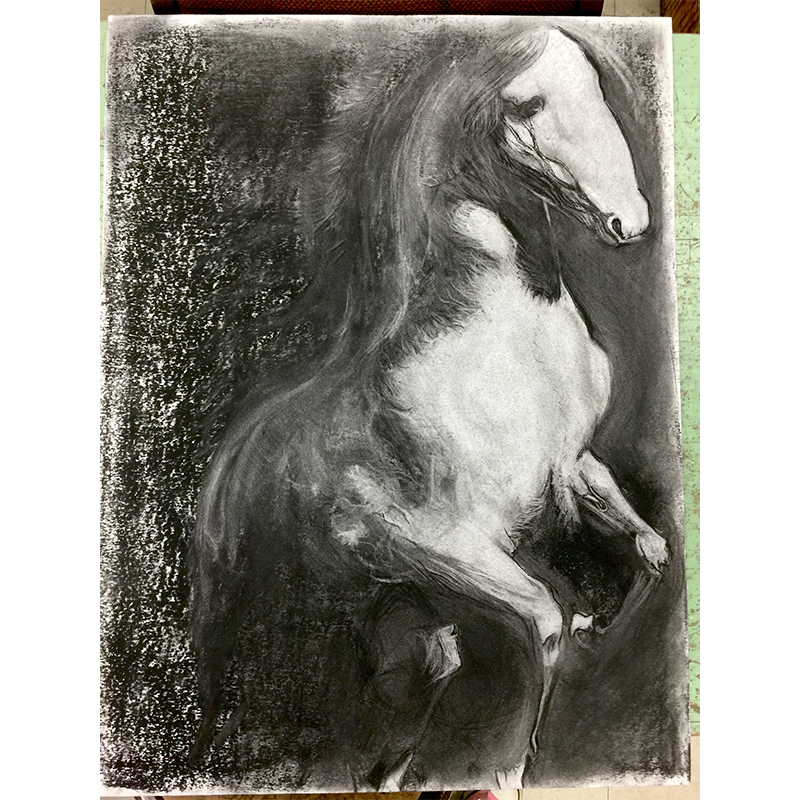 CHARCOAL PAINTING