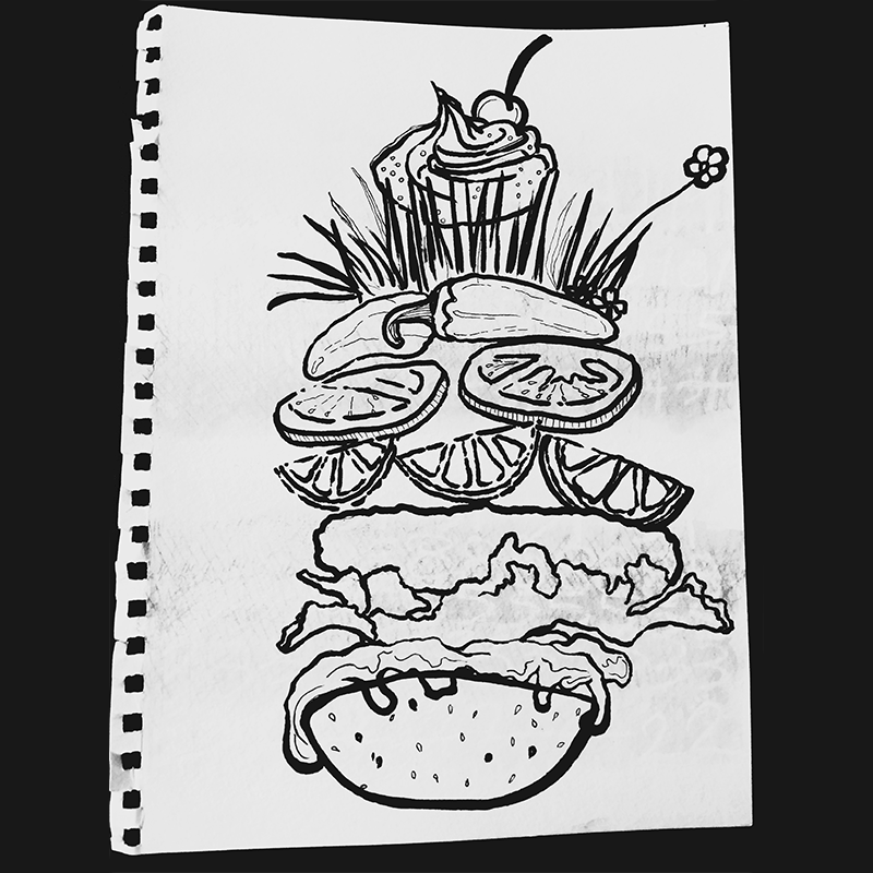 BURGER SKETCH