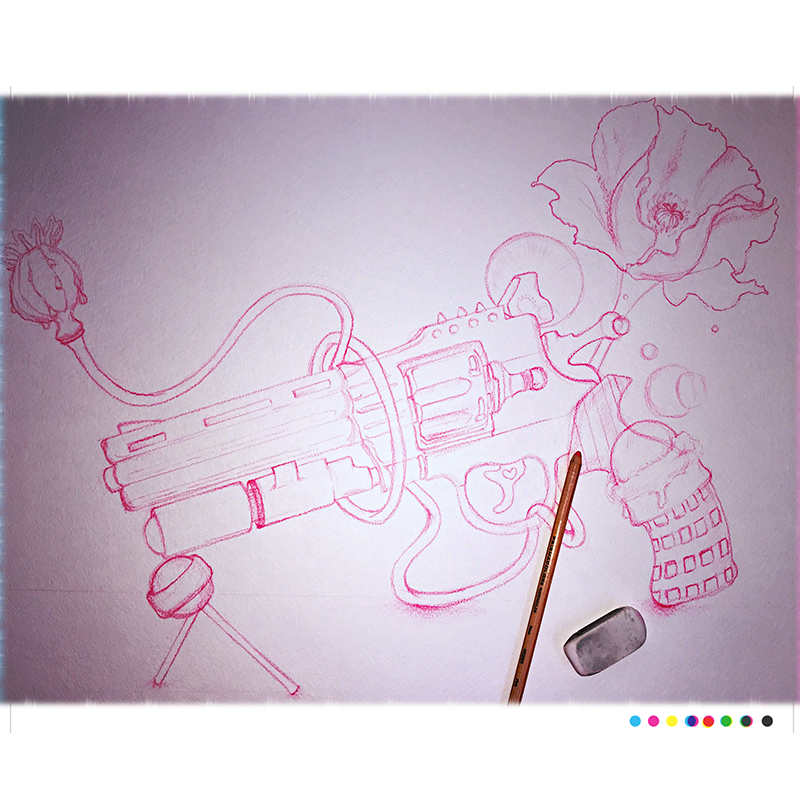 WATERCOLOR PENCIL DRAWING
