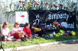 Children and flowers