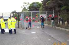 Pinning hearts to the gates