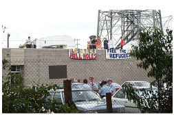 rooftop protest
