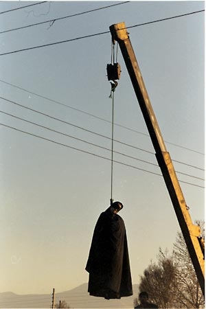 swinging from the noose