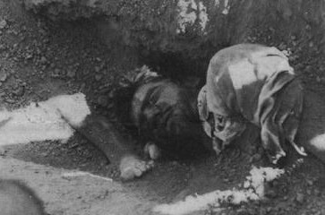 A mass grave